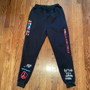 ASTROWORLD black sweat pants with pockets so M
